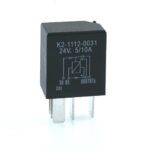 Mikro-Relais 24V, 5/10A, Wechsler, mit Diode