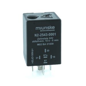 Zeitrelais 24V, 10s...5min einstellbar, abfallverzögert, nicht potentialfrei, retriggerbar