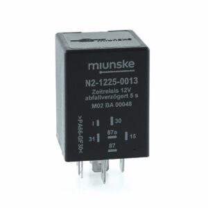 Zeitrelais 12V , 5s, abfallverzögert, potentialfrei, retriggerbar, negativ getriggert