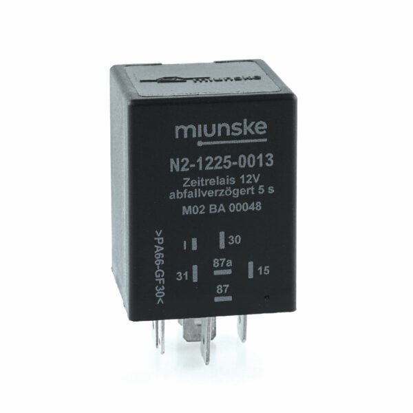 Zeitrelais 12V , 5s, abfallverzögert, potentialfrei, retriggerbar, negativ getriggert