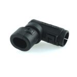 Wellrohranschluss für AMP Junior Timer Stecker, 90°, NW 8,5, 2-polig, CI10-90-AM2