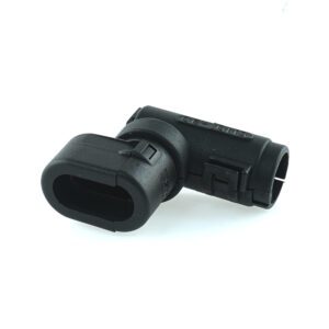 Wellrohranschluss für AMP Junior Timer Stecker, 90°, NW 8,5, 3-polig, CI10-90-AM3