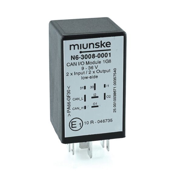 CAN I/O-Modul 1G8, 9-36V, 2 x Input, 2 x Output (low-side)