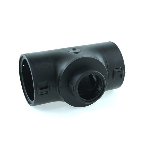 T-Verteiler NW 36-22-36, schwarz, bestehend aus zwei identischen Halbschalen