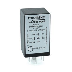 CANopen I/O-Modul 2G8, 9-36V, 2 x Input, 2 x Output (low-side)