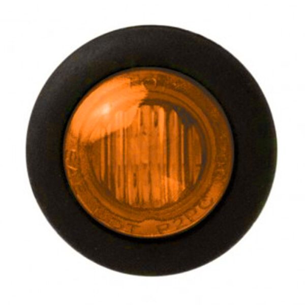 LED-Seitenmarkierungsleuchte 12/24V, gelb, rund, offene Leitungsenden, 200mm