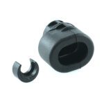 Wellrohranschluss für AMP Junior oder Mini Timer Stecker, gerade, NW4,5, 2-polig