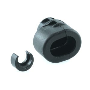 Wellrohranschluss für AMP Junior oder Mini Timer Stecker, gerade, NW4,5, 2-polig