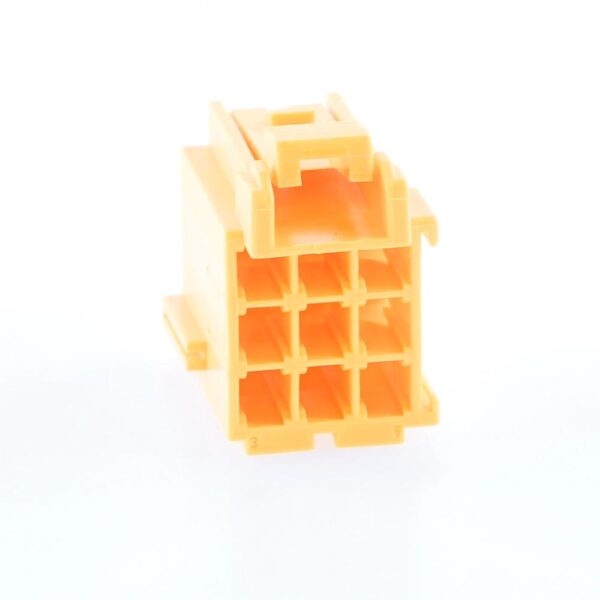 Junior-Power-Timer Buchsengehäuse, 9-polig (3x3), gelb