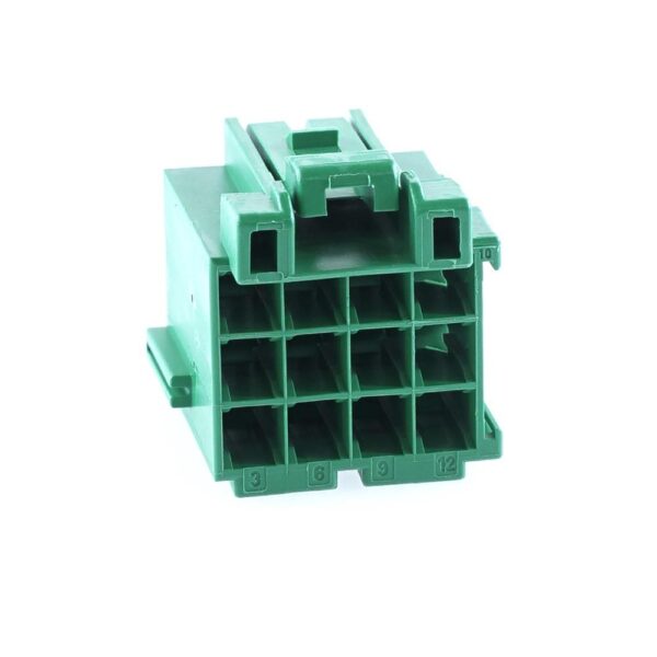 Junior-Power-Timer Buchsengehäuse, 12-polig (3x4), Kodierung A, grün