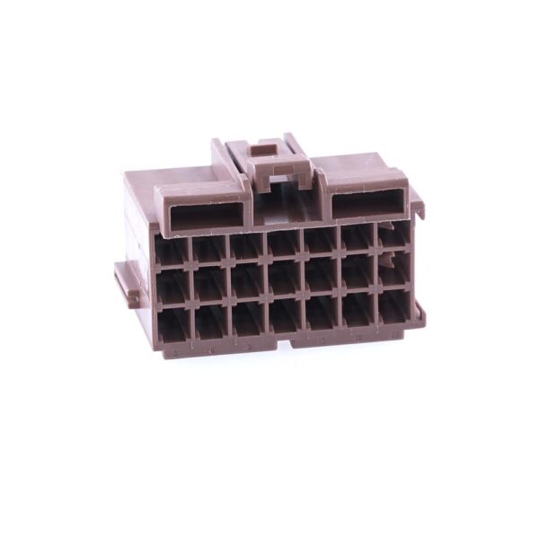 Junior-Power-Timer Buchsengehäuse, 21-polig (3x7), Kodierung A, braun