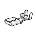 Flachsteckhülse FASTON, 0,5-1mm², mit Rastnase