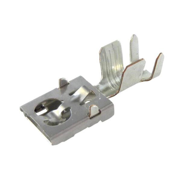 Flachsteckhülse F630E, 6,3mm, 4-6mm², Spule