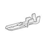 Flachstecker FASTON, 1-2,5mm², mit Rastnase