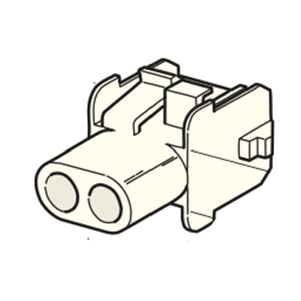 Universal-MATE-N-LOK Buchsengehäuse, 2-polig
