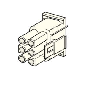 Universal-MATE-N-LOK Steckergehäuse, 6-polig