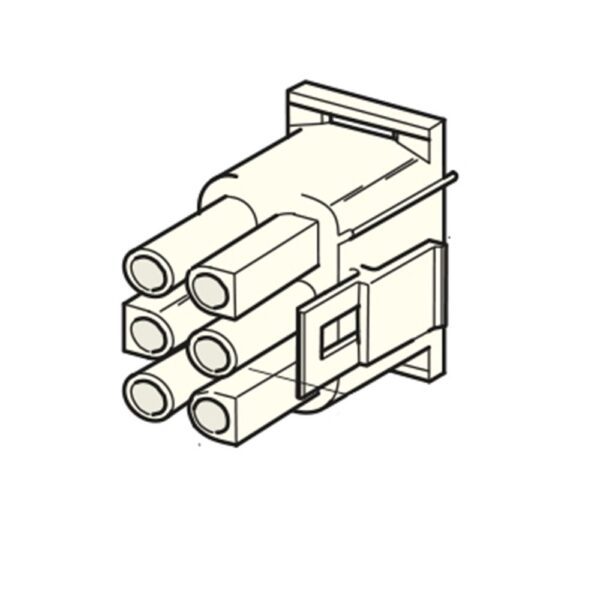 Universal-MATE-N-LOK Steckergehäuse, 6-polig