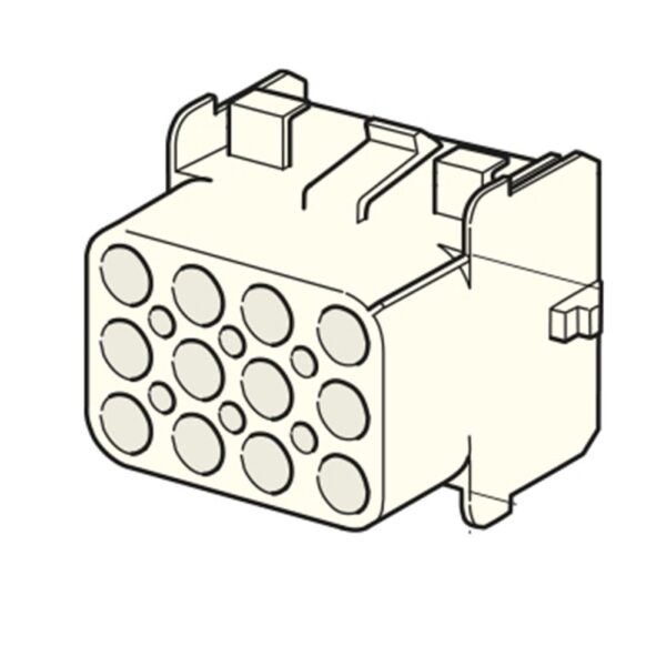 Universal-MATE-N-LOK Buchsengehäuse, 12-polig