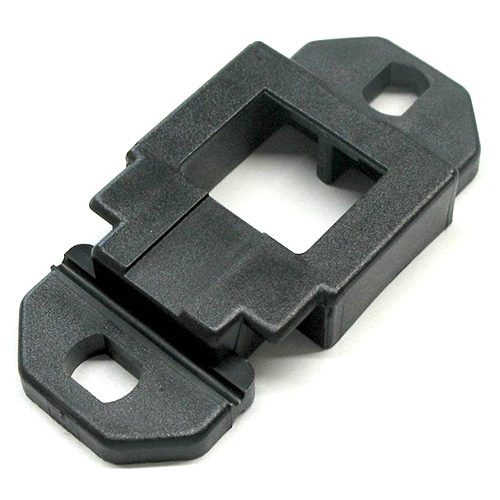 Anbauplatte mit 2 Befestigungslöchern