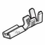 Flachsteckhülse FASTON, 0,5-1mm², mit Rastnase