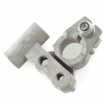 Batterieklemme „-„, Messingguss verzinnt, 50mm², Gewindeanschluss M6+M8