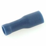 Flachsteckhülse 4,7×0,5mm, vollisoliert blau, 1-2,5mm²