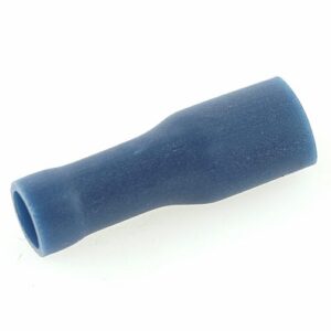 Flachsteckhülse 4,7x0,5mm, vollisoliert blau, 1-2,5mm²