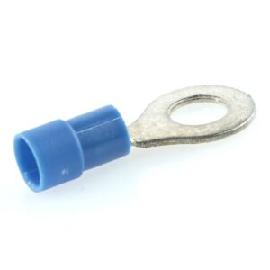 Ringkabelschuh, schaftisoliert, blau, Ø 6,4mm, 1-2,5mm²