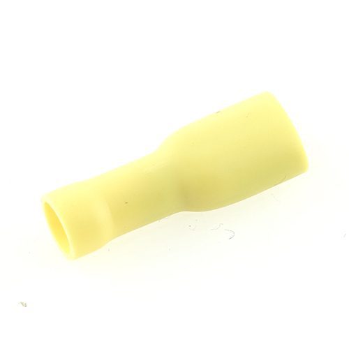 Flachsteckhülse 6,3mm, vollisoliert, gelb, 2,5-6mm²