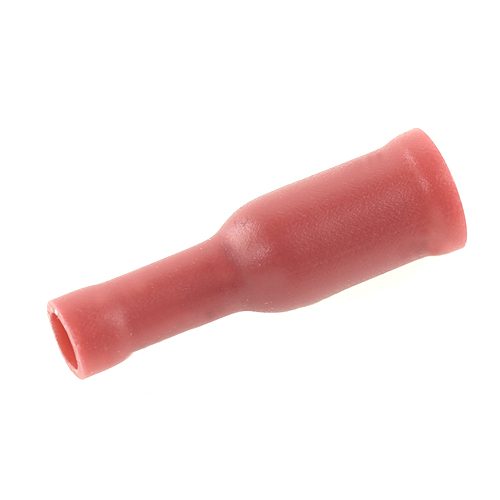 Rundsteckhülse Ø 3,86mm, vollisoliert, rot, 0,25-1mm²