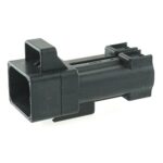 Leistungssteckverbinder, wasserdicht, für 2x Flachstecker, mit Secondarylock