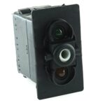 on-off-on Schalter 12V/20A, LED 1 grün hell, LED 2 orange
