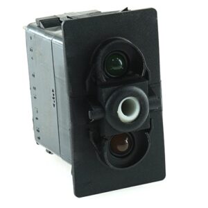 on-off-on Schalter 12V/20A, LED 1 grün hell, LED 2 orange