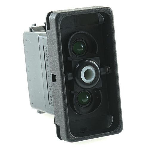 on>off<on Doppeltaster 24V/15A, LED 1 grün hell, LED 2 grün hell, für Contura X, Xl, Xll