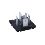 Relais-Grundplatte 6-polig, 5×6,3mm + 1×2,8mm, mit Bedruckung