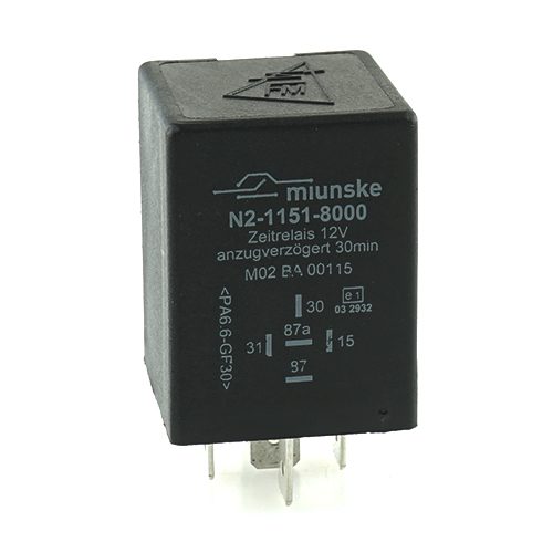 Zeitrelais 12V, 30min, anzugverzögert, potentialfrei