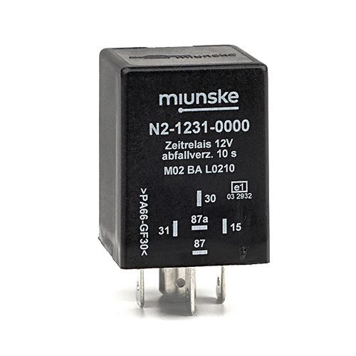 Zeitrelais 12V, 10s, abfallverzögert, nicht potentialfrei