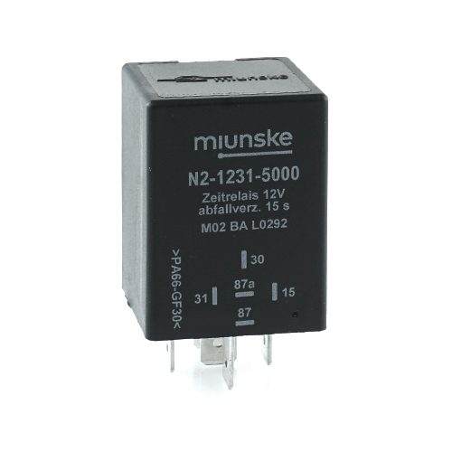Zeitrelais 12V, NC 10A/NO 15A, 15s, abfallverzögert, nicht potentialfrei