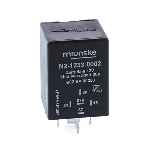 Zeitrelais 12V, 30s, abfallverzögert, nicht potentialfrei, negativ getriggert