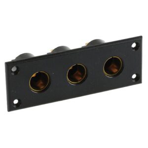 Einbau-Dreifach-Steckdose 6-24V, max. 16A