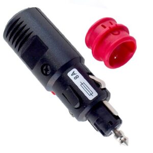 Sicherheits-Universal-Stecker 8A/6-24V, mit geschraubter Zugentlastung, mit Torpedosicherung 8A