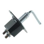 Batterie-Trennschalter, 250A/24V, (2500A/5s), Gehäuseoberteil und Griff aus Metall, länglicher Flansch, Schaft- Ø23,5mm, Lochabstand 100mm