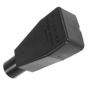 Batterieklemmabdeckung, schwarz, Kabeleintritt Ø15,9mm, gerade