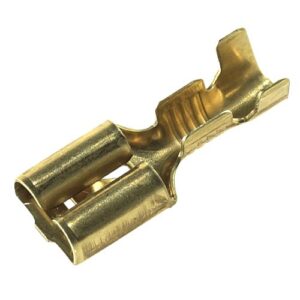 Flachsteckhülse 6,3mm, 1-2,5mm², mit Rastpunkt