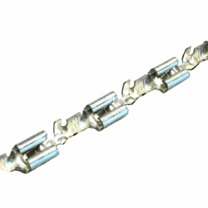 Flachsteckhülse 4,8mm, 0,5-1,5mm², mit Rastpunkt und Rastnase, Spule