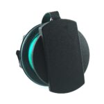 Power-Steckdose, 12/24V, max.20A, mit Gewindehülse grün, mit Deckel