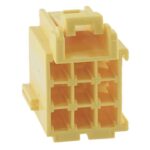 Junior-Power-Timer Buchsengehäuse, 9-polig (3×3), gelb