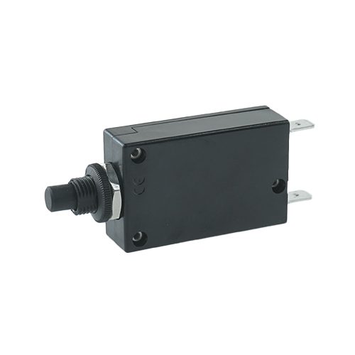 Thermischer Schutzschalter 28VDC/250VAC, 0,3A, mit Gewindehalsbefestigung, mit Handauslöser