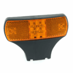 LED-Seitenmarkierungsleuchte 12/24V, 123x43mm, mit Rückstrahler, Superseal-Anschlussstecker, mit horizontale Befestigungslasche