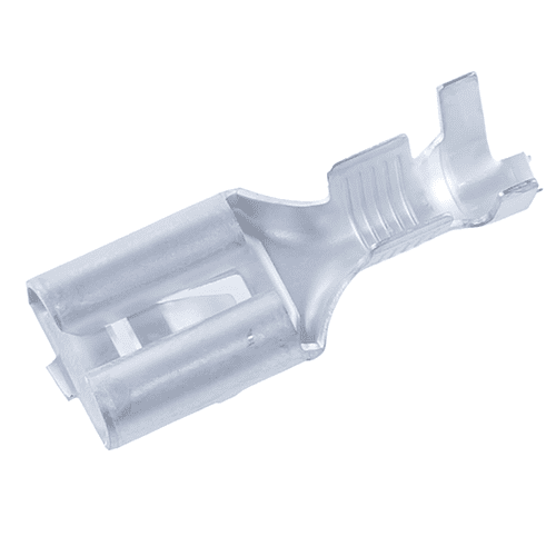 Flachsteckhülse 9,5mm, 4-6mm², mit Rastnase, Spule